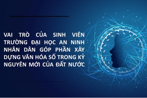 Vai trò của sinh viên Trường Đại học An ninh nhân dân góp phần xây dựng văn hóa số trong kỷ nguyên mới