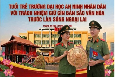 Tuổi trẻ Trường Đại học An ninh nhân dân với trách nhiệm giữ gìn bản sắc văn hóa trước làn sóng ngoại lai
