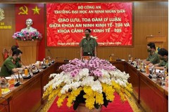 Giao lưu, tọa đàm lý luận giữa Khoa An ninh kinh tế, Trường Đại học An ninh nhân dân và Khoa Cảnh sát kinh tế, Trường Đại học Cảnh sát nhân dân