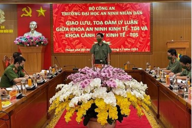Giao lưu, tọa đàm lý luận giữa Khoa An ninh kinh tế, Trường Đại học An ninh nhân dân và Khoa Cảnh sát kinh tế, Trường Đại học Cảnh sát nhân dân