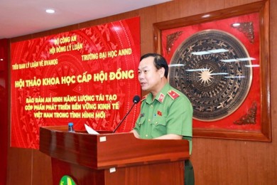 Hội thảo khoa học cấp hội đồng: “Bảo đảm an ninh năng lượng tái tạo góp phần phát triển bền vững kinh tế Việt Nam trong tình hình mới” tại Trường Đại học An ninh nhân dân
