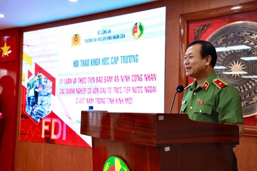 Hội thảo “Lý luận và thực tiễn bảo đảm an ninh công nhân các doanh nghiệp có vốn đầu tư trực tiếp nước ngoài ở Việt Nam trong tình hình mới” Hội thảo “Lý luận và thực tiễn bảo đảm an ninh công nhân các doanh nghiệp có vốn đầu tư trực tiếp nước ngoài ở Việt Nam trong tình hình mới”