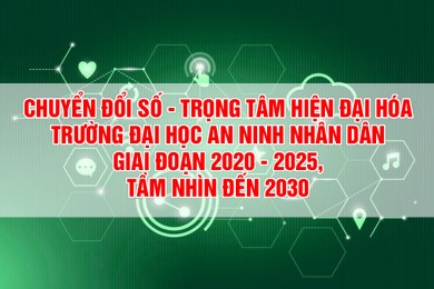 Chuyển đổi số - Trọng tâm hiện đại hóa Trường Đại học An ninh nhân dân giai đoạn 2020 - 2025, tầm nhìn đến 2030