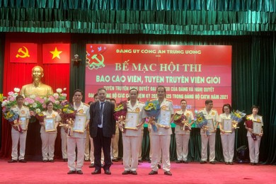 Bế mạc Hội thi Báo cáo viên, Tuyên truyền viên giỏi tuyên truyền về Nghị quyết Đại hội XIII của Đảng và Nghị quyết Đại hội Đảng bộ các cấp nhiệm kỳ 2020 - 2025 trong Đảng bộ Công an Trung ương năm 2021