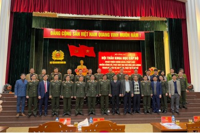 Hội thảo khoa học cấp Bộ: “Hoàn thiện chính sách, pháp luật nhằm củng cố, phát huy vai trò của lực lượng tham gia bảo vệ an ninh, trật tự ở cơ sở”