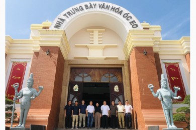 Đoàn công tác Trường Đại học An ninh nhân dân khảo sát thực tế phục vụ nghiên cứu đề tài khoa học cấp Quốc gia “Vấn đề bảo đảm an ninh, trật tự vùng Tây Nam Bộ giai đoạn 2021 - 2030”