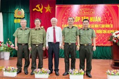 Cán bộ, giảng viên Trường Đại học An ninh nhân dân tham gia Lớp tập huấn về nội dung, phương pháp giảng dạy các môn lý luận chính trị do Cục Đào tạo, Bộ Công an tổ chức