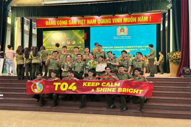 Trường Đại học An ninh nhân dân đạt giải ba cuộc thi tranh biện bằng tiếng Anh năm 2023