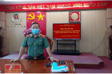 Trường Đại học An ninh nhân dân tổ chức họp thống nhất chủ trương thực hiện chuyển đổi số và chuyển đổi phương thức đào tạo trong tình hình mới