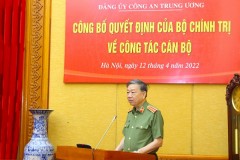 Công bố Quyết định nhân sự tham gia Đảng ủy, Ban Thường vụ Đảng ủy Công an Trung ương