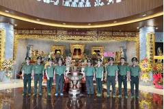 Đoàn công tác Trường Đại học An ninh nhân dân tổ chức dâng hoa, dâng hương tưởng niệm các Vua Hùng tại Đền thờ Vua Hùng Thành phố Cần Thơ
