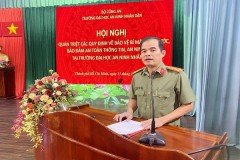 Trường Đại học An ninh nhân dân tổ chức Hội nghị quán triệt các quy định về bảo vệ bí mật nhà nước, bảo đảm an toàn thông tin, an ninh mạng