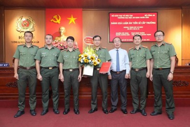 Trường Đại học An ninh nhân dân tổ chức đánh giá cấp Trường luận án tiến sĩ của nghiên cứu sinh Phạm Ngọc Hoàng