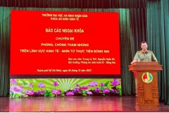 Khoa An ninh kinh tế tổ chức hoạt động ngoại khoá nâng cao kiến thức thực tiễn về phòng, chống tham nhũng trên lĩnh vực kinh tế