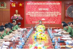 Đảng ủy Trường Đại học An ninh nhân dân tổ chức Hội nghị quán triệt Thông tri số 01-TT/ĐUCA ngày 18/9/2024 của Đảng ủy Công an Trung ương về đại hội đảng các cấp trong Công an nhân dân nhiệm kỳ 2025 - 2030