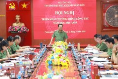 Trường Đại học An ninh nhân dân tổ chức Hội nghị triển khai Chương trình công tác năm học 2024 - 2025
