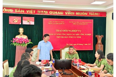 Khoa An Ninh Kinh Tế Trường Đại Học An Ninh Nhân Dân Tổ Chức Chương Trình Trao Đổi Nghiệp Vụ, Tham Quan, Tìm Hiểu Thực Tiễn Và Tặng Quà Cho Người Nghèo Tại Tỉnh Tây Ninh