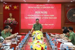 Trường Đại học An ninh nhân dân tổ chức Hội nghị giao ban công tác tháng 5 năm 2025