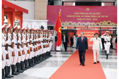 Đại hội đại biểu Đảng bộ Công an Trung ương lần thứ VIII, nhiệm kỳ 2025 - 2030 khai mạc trọng thể tại Thủ đô Hà Nội