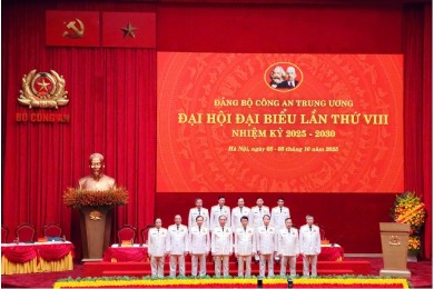 Bế mạc Đại hội đại biểu Đảng bộ Công an Trung ương lần thứ VIII