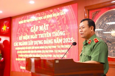 Đảng ủy Trường Đại học An ninh nhân dân tổ chức gặp mặt kỷ niệm Ngày truyền thống các ngành xây dựng Đảng năm 2025