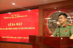 Thành Lập Câu Lạc Bộ Công Nghệ Và Chuyển Đổi Số Tại Trường Đại Học An Ninh Nhân Dân