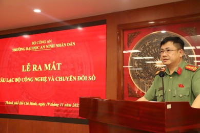 Thành Lập Câu Lạc Bộ Công Nghệ Và Chuyển Đổi Số Tại Trường Đại Học An Ninh Nhân Dân