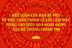 Kết luận của Ban Bí thư về việc chấn chỉnh lề lối làm việc, nâng cao hiệu quả hoạt động của hệ thống chính trị