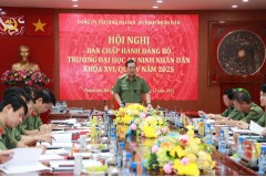 Hội nghị Ban Chấp hành Đảng bộ Trường Đại học An ninh nhân dân, quý IV năm 2025