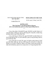 Hướng dẫn số 02-HD/BTCTW ngày 22/5/2026 của Ban Tổ chức Trung ương về một số nội dung về việc đánh giá định kỳ hằng quý đối với cán bộ lãnh đạo, quản lý các cấp trong hệ thống chính trị