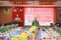 Đồng chí Thượng tướng, TS. Lê Quốc Hùng, Thứ Trưởng Bộ Công an làm việc với Trường Đại học An ninh nhân dân