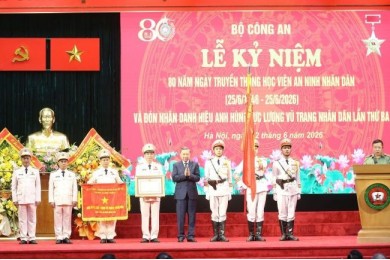 Tổng Bí thư, Chủ tịch nước Tô Lâm dự Lễ kỷ niệm 80 năm Ngày truyền thống Học viện An ninh nhân dân