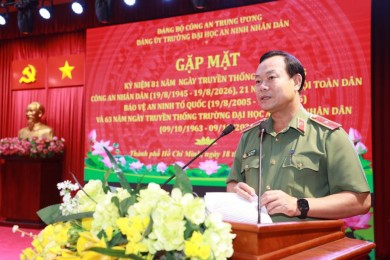 Đảng bộ Trường Đại học An ninh nhân dân tổ chức Gặp mặt nhân kỷ niệm 81 năm Ngày truyền thống lực lượng Công an nhân dân, 21 năm Ngày hội toàn dân bảo vệ an ninh Tổ quốc và 63 năm Ngày truyền thống Nhà trường
