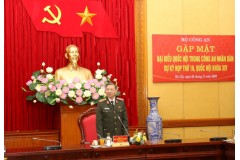 Bộ Công an gặp mặt đại biểu Quốc hội trong Công an nhân dân dự Kỳ họp thứ 10, Quốc hội khóa XIV