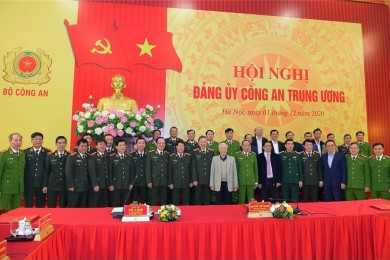 Tổng Bí thư, Chủ tịch nước Nguyễn Phú Trọng đến dự và phát biểu chỉ đạo tại Hội nghị Đảng ủy Công an Trung ương