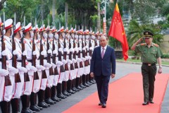 Chùm ảnh: Thủ tướng dự và phát biểu chỉ đạo Hội nghị Công an toàn quốc