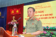Trường Đại học An ninh nhân dân tổ chức Hội nghị thông báo nhanh kết quả  và quán triệt tinh thần Hội nghị Công an toàn quốc lần thứ 76