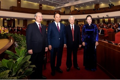 Chùm ảnh: Trọng thể khai mạc Hội nghị Trung ương 14