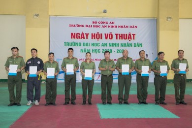 Sôi nổi Ngày hội Võ thuật Trường Đại học An ninh nhân dân năm học 2020 - 2021