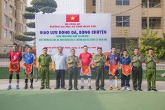 Giao lưu bóng đá, bóng chuyền mừng Đảng, mừng xuân giữa Trường Đại học An ninh nhân dân và Trường Đại học Cảnh sát nhân dân