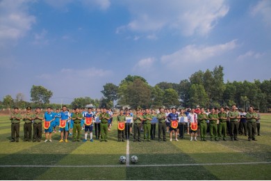 Khai mạc giải bóng đá Mừng Đảng, Mừng Xuân Tân Sửu 2021 tại cơ sở đào tạo Long Thành, Đồng Nai