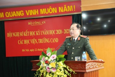Sơ kết học kỳ I, năm học 2020-2021 trong các học viện, trường CAND