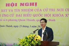 Đại tướng Tô Lâm được 100% cử tri nơi cư trú tín nhiệm giới thiệu ứng cử đại biểu Quốc hội khóa XV