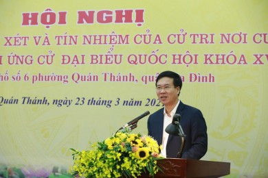 Đại tướng Tô Lâm được 100% cử tri nơi cư trú tín nhiệm giới thiệu ứng cử đại biểu Quốc hội khóa XV
