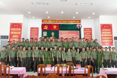 Trường Đại học An ninh nhân dân tổ chức hoạt động tham quan, trao đổi kinh nghiệm thực tế tại Công an huyện Cần Giờ