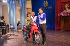 Tuyên truyền kiến thức an toàn giao thông tại Trường Đại học An ninh nhân dân