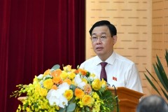 Chủ tịch Quốc hội Vương Đình Huệ dự lễ phát lệnh ra quân bảo đảm an ninh, trật tự Ngày bầu cử