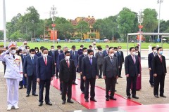 Lãnh đạo Đảng, Nhà nước vào Lăng viếng Chủ tịch Hồ Chí Minh