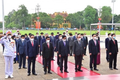 Lãnh đạo Đảng, Nhà nước vào Lăng viếng Chủ tịch Hồ Chí Minh