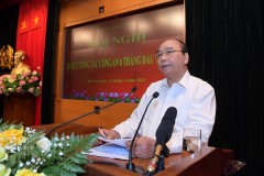 Chủ tịch nước Nguyễn Xuân Phúc dự Hội nghị sơ kết công tác công an 6 tháng đầu năm 2021 của Bộ Công an